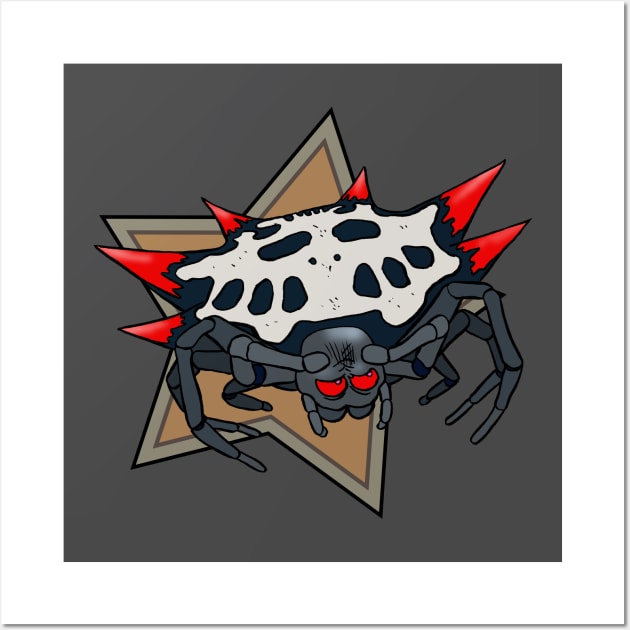 Spiny-Backed Orb-Weaver Wall Art by Cyborg One